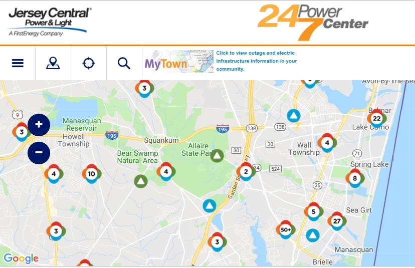 'Multi-Day' Power Restoration Likely In Wall, JCP&L Says | Wall, NJ Patch